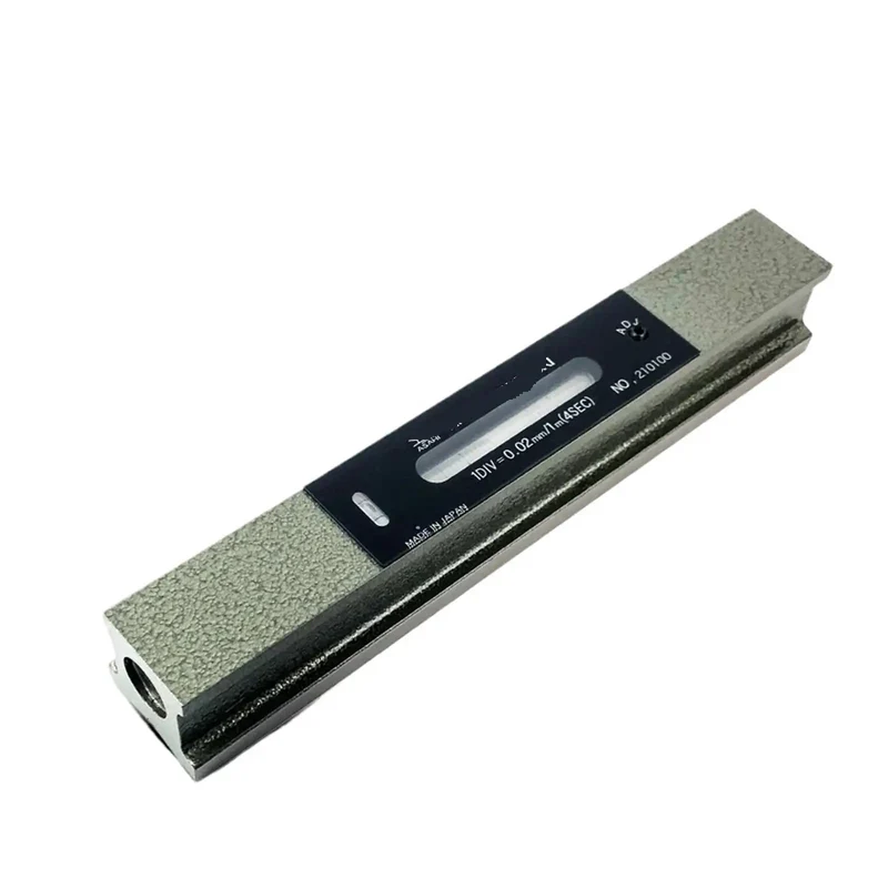 Precision Bar Level Spirit Meter With V Base For Shop Alignment Machine Tool Setup Flatness Test Heavy Duty Industrial Grade Workshop Tool Real Deal Accuracy Machinist Must Have 250Mm 0 02Mm Spec