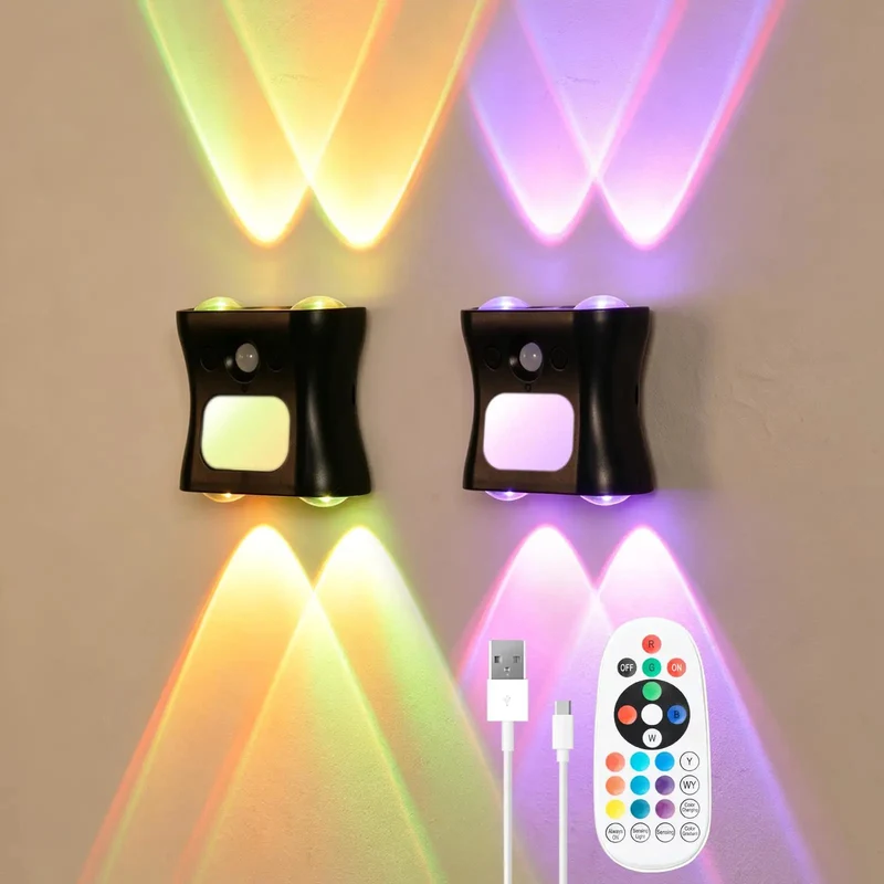 Slick Wireless Motion Sensor Light With Remote Control And Rechargeable Battery Built For No Fuss Indoor Placement Across Bedrooms Halls And Closets Delivering Three Smooth Modes For Genuine Nighttime Glow And Solid All Day Performance