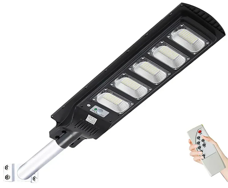 Hella Bright 300W Led Solar Street Light Featuring Motion Detection Remote Control And Rock Solid Water Resistant Housing For Outdoor Yard Driveway Security Lighting Dusk To Dawn
