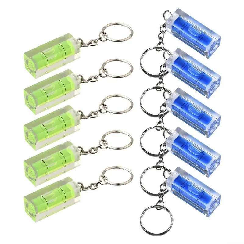 10 Piece Square Spirit Level Set Featuring Rock Solid Acrylic Bubble Inclinometer For Dead Straight Precision Layout Work Green And Blue No Sweat Measuring Gauges That Make Alignment Effortless