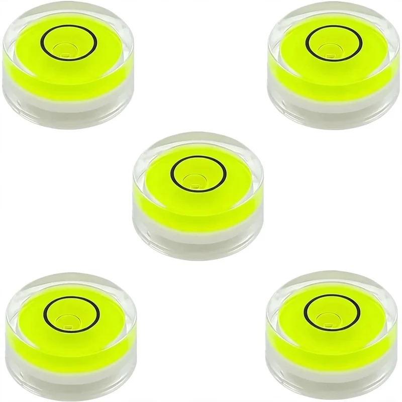 Knockout 5 Pack Mini Circular Bubble Levels With Hella Strong Double Sided Adhesive Perfect For Tight Corners And Super Blazing Diy Upgrades Around Your House