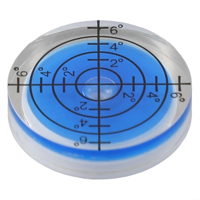 Round Bubble Level And Circular Spirit Gauge For Dead On Bullseye Accuracy And No Guesswork Alignment Tasks Featuring Wear Resistant Translucent Design And Precision Machined Inner Radius Built Like A Tank For Heavy Duty Diy And Pro Work