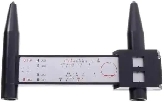 Digital Eight Lug Hub Bore Caliper With Tough Stainless Steel Jaw For Nailing Down Exact Bolt Circle And Wheel Inspection Readings On Heavy Duty Rigs And Fleet Vehicles