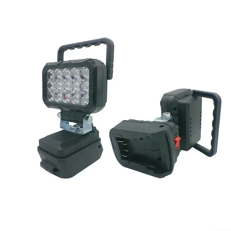 Heavy Duty Cordless Work Light With 18V Battery Powered High Brightness LED Floodlight IP67 Rugged Waterproof Construction Lighting Kickass Beam For Pros And Diyers All Day Grind
