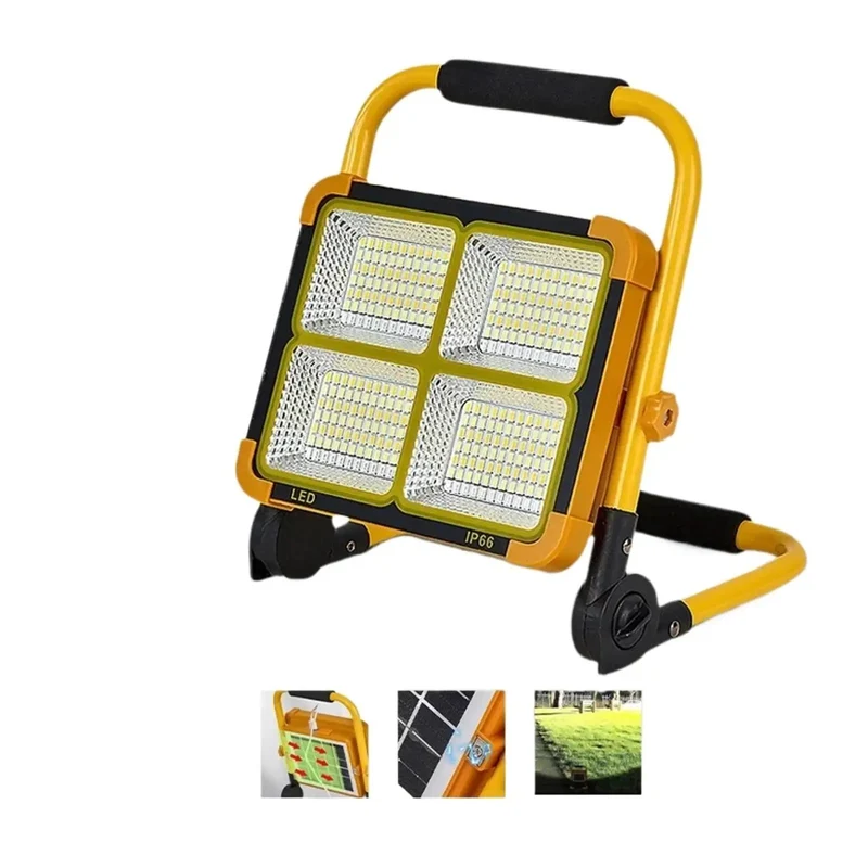 Kick Your Yard Into Overdrive With This Portable Solar Flood Light Featuring A Rechargeable Battery For Zero Cord Hassle And Badass Off Grid Illumination That Powers Up Brightly Every Sunset