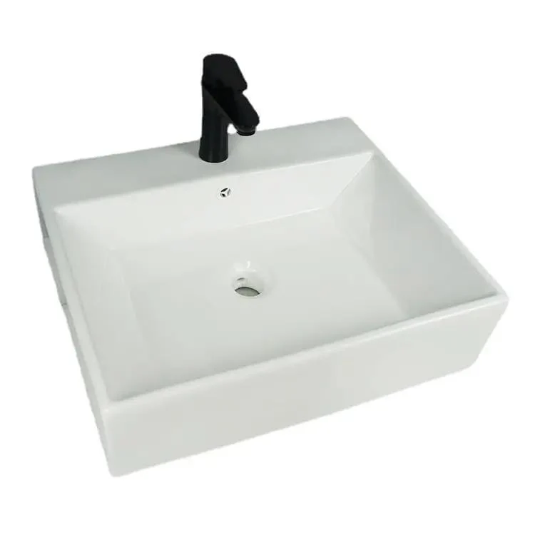 Sleek White Ceramic Wall Mounted Bathroom Sink With Square Vessel Design And Smooth Glossy Finish For Dead Simple Cleanup Zero Yellowing Totally Hassle Free Maintenance Modern Countertop Washbasin
