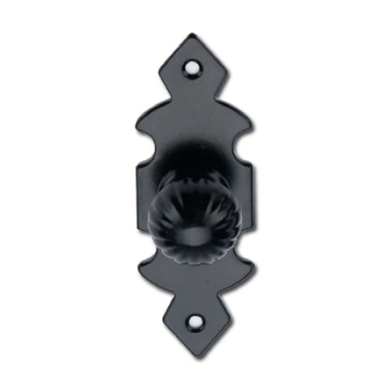 Bouton de porte forgé noir petit modèle 100