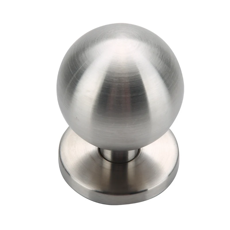 Bouton de porte sphérique rond en acier inoxydable pour portes d'entrée
