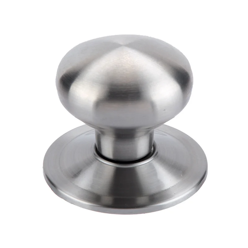 Bouton de porte champignon en acier inoxydable pour portes d'entrée