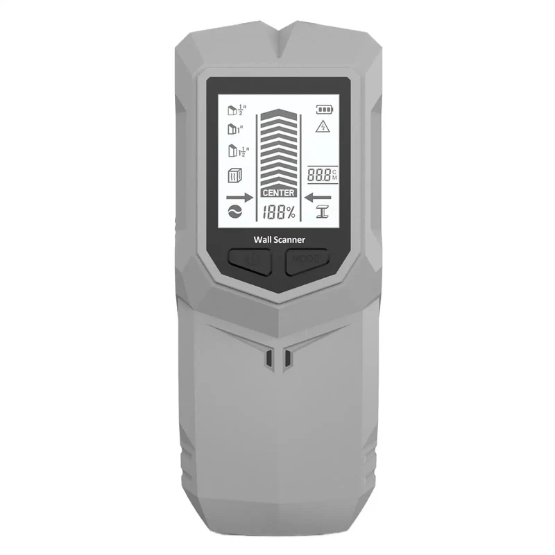 Pro Grade Stud Finder Wall Scanner Dead On Depth Precision Lcd Readout Audio Warning Nail Wood Studs Metal Pipes Live Wire In Walls Ceilings Floors Fast Reliable Home Project Tool