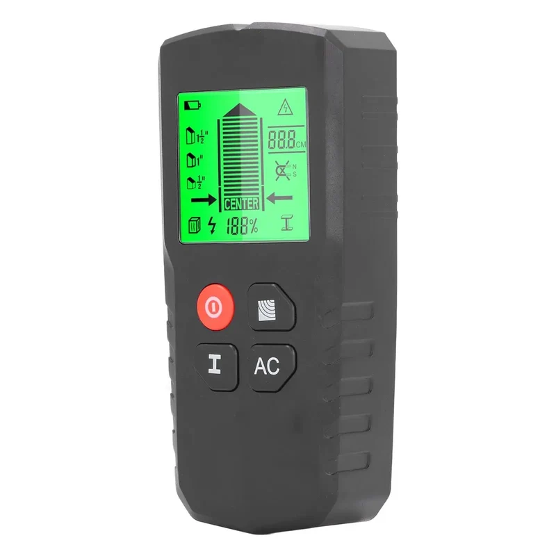 Slick 5 In 1 Wall Scanner With Bright LCD Display Detects Wood Pipes Metal And Ac Wires For Rock Solid Diy Projects And Zero Drama Home Repairs Using Professional Grade Sensors