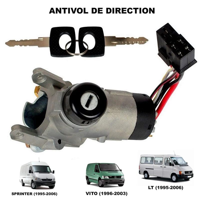NEIMAN antivol de direction pour Mercedes VITO W638 1996-2003 SPRINTER 1995-2006 Volkswagen LT