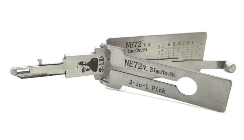 Lishi 2 En 1 Décodeur Serrure Clé NE72 Peugeot Renault Citroen Nissan ouverture dechiffrage