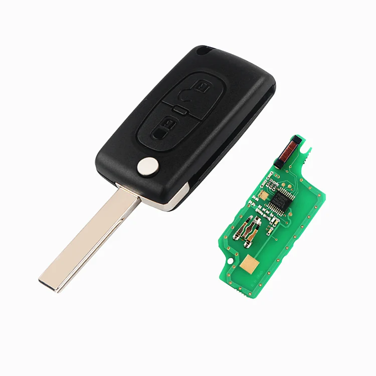 Clé télécommande vierge Peugeot 207 307 308 Partner Circuit élEctronique ID46 433 mhz ASK