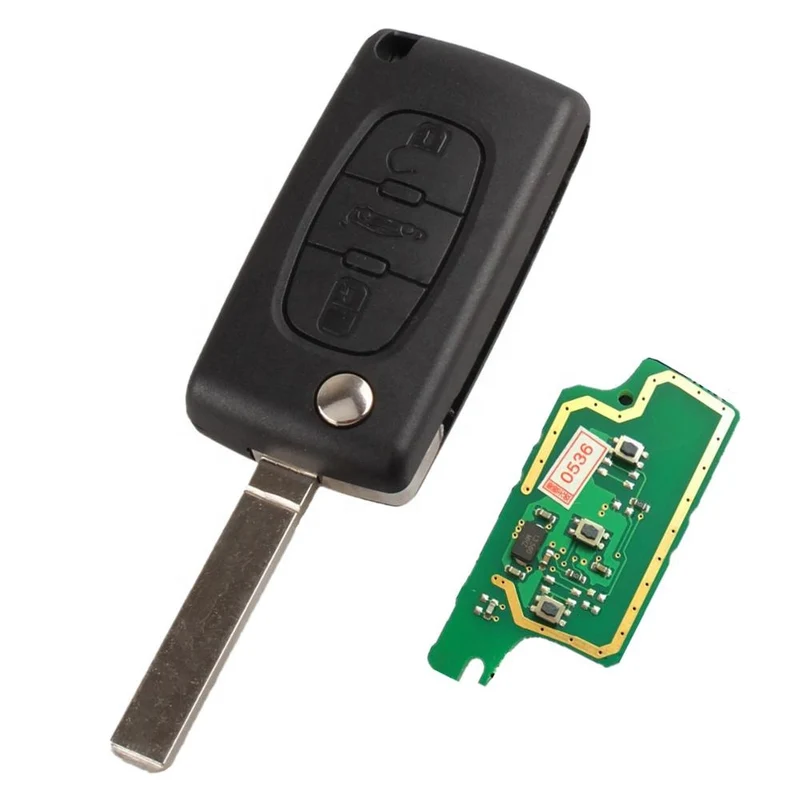 Clé télécommande vierge Citroen C3 C4 Picasso Berlingo Jumpy 3 boutons électronique vierge ID46 433 mhz ASK