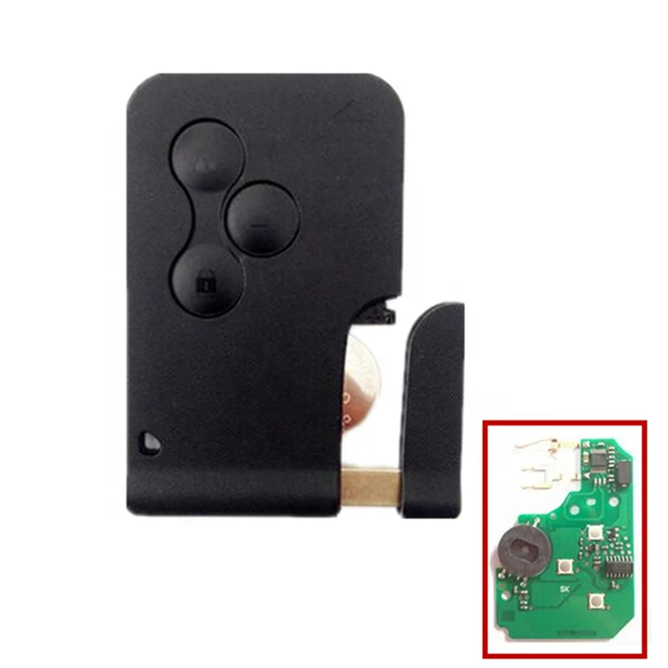 Carte clé éléctronique vierge pour Renault Megane 2 Scenic 2 Clio 3 ID46 433 MHZ