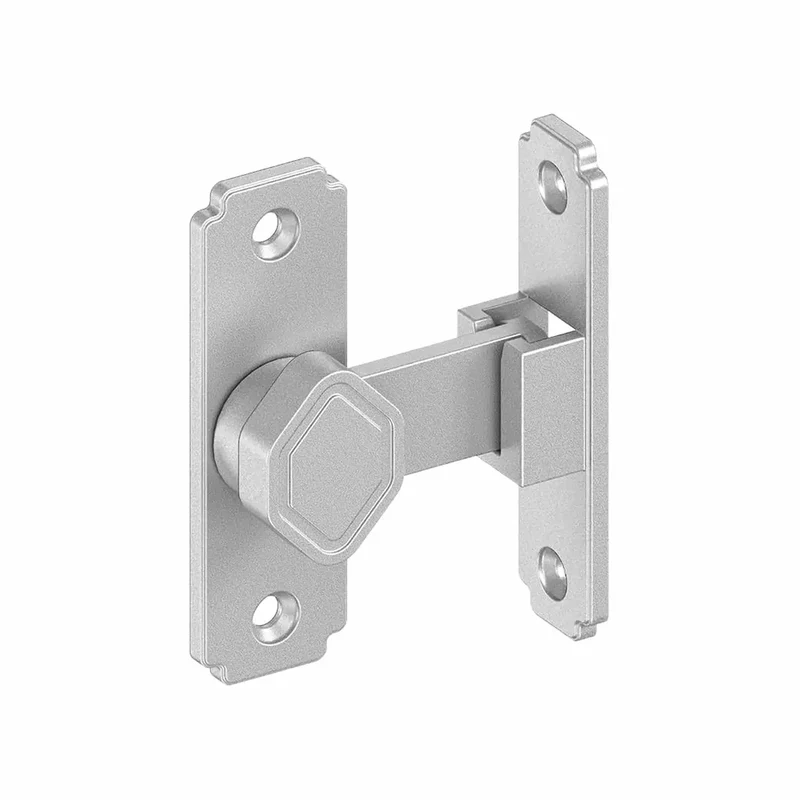 Heavy Duty Aluminum 90 Degree Flip Security Gate Latch For Sliding Barn Doors Rock Solid Metal Lock With Reinforced Hinge Designed For Tough Outdoor Installations And Fool Proof Operation