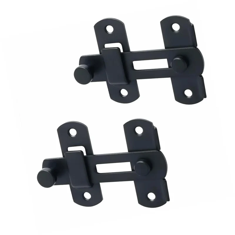 Badass 2 Pack 4 Inch Matte Black Gate Latches Forged From Premium SUS304 Stainless Steel Heavy Duty Rust Proof Farm Gear For Barns And Fences Built Tough With Zero Hassle Anti Theft Caliper Security