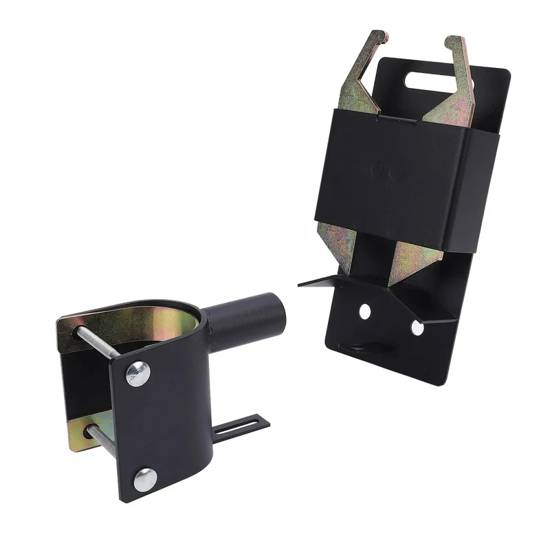 Heavy Duty Two Way Lockable Gate Latch For Round Tube Fences With Auto Close Mechanism And Integrated Padlock Loop Swings Either Way Keeps Livestock Locked Up Tight No Sweat Farm Yard Setup