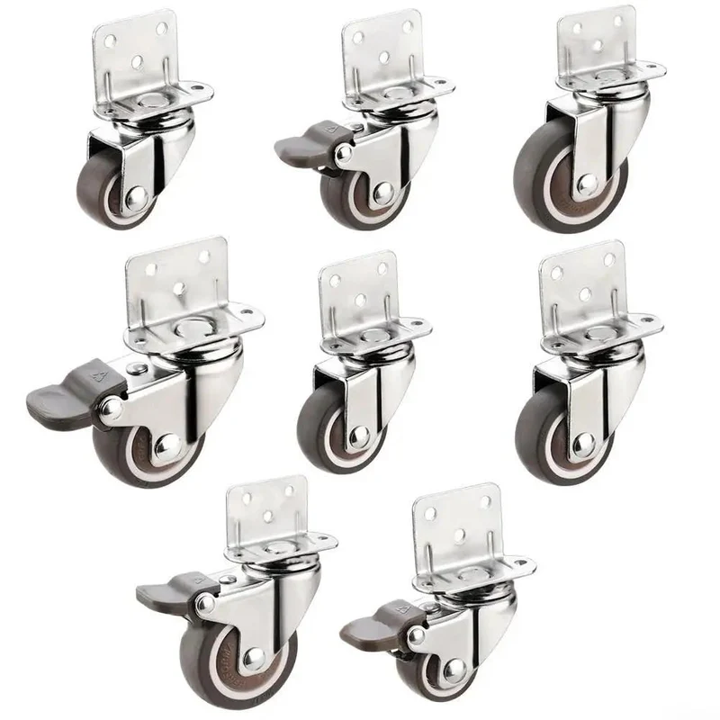 Silky Smooth Silent Furniture Casters Heavy Duty TPE Swivel Wheels With Brake For Hardwood Floors Office And Nursery Mute Floor Savers Just Roll Right Along