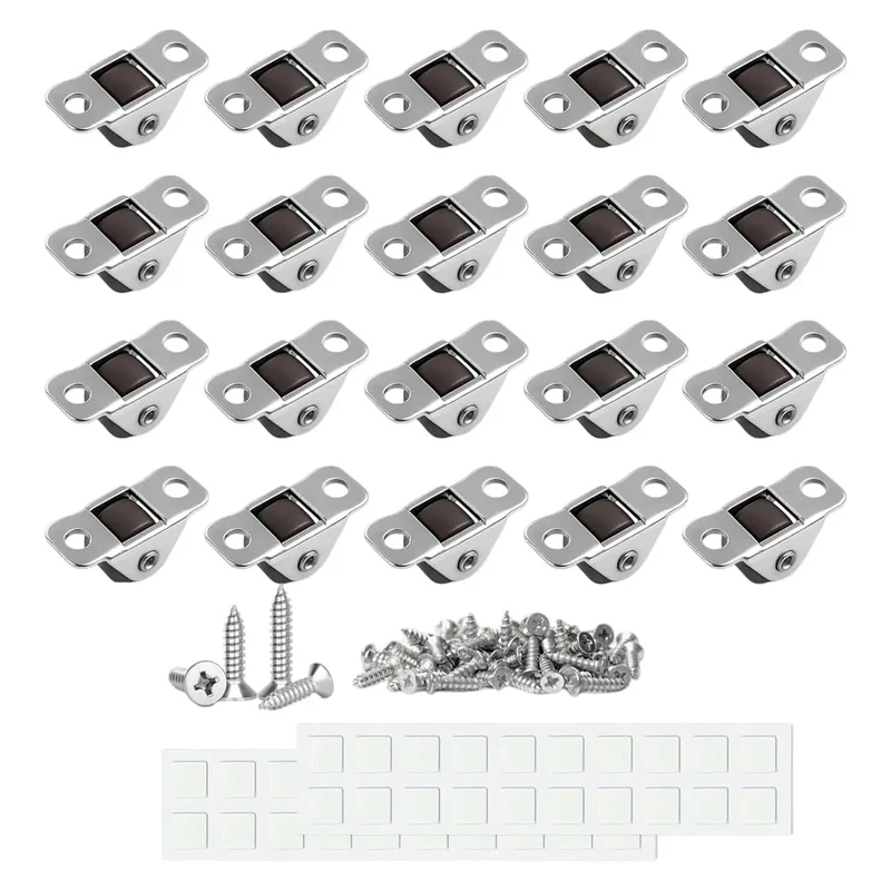 Silent Glide Small Furniture Casters With Built Tough Steel Bases Whisper Quiet Chair Rollers No Sweat Bottom Mount Slip On Wheels Effortless Floor Mobility Solution 20 Pack