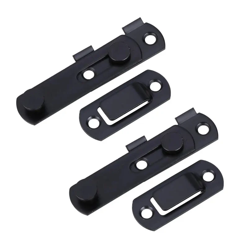 Two Pack Rock Solid Stainless Steel Gate Latch And Door Hasp Totally Rust Free Security Hardware For Backyard Fences Garden Sheds And Cabinets Zero Sweat Quick Mount