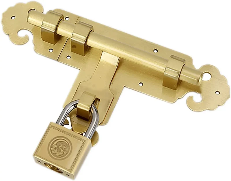 Top Shelf Solid Brass Slide Bolt Lock For Secure Door Closure With Heavy Duty Gate Latch Built Tough For Zero Hassle Privacy And Dependable Performance