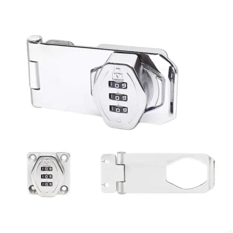 No Combo Necessary Heavy Duty Gate Twist Hasp Latch Sand Silver Finish Tough As Nails Weather Resistant Fence Security Hardware Easy Install Outdoor Storage Shed Lock Upgrade