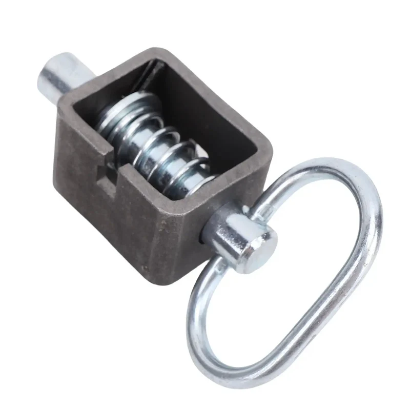 Heavy Duty Badass Spring Latch Weld On Kit For Trailer Doors And Gates Featuring Round Tube Bracket For Quick Frame Securing On Dump Trailers And Tailgates