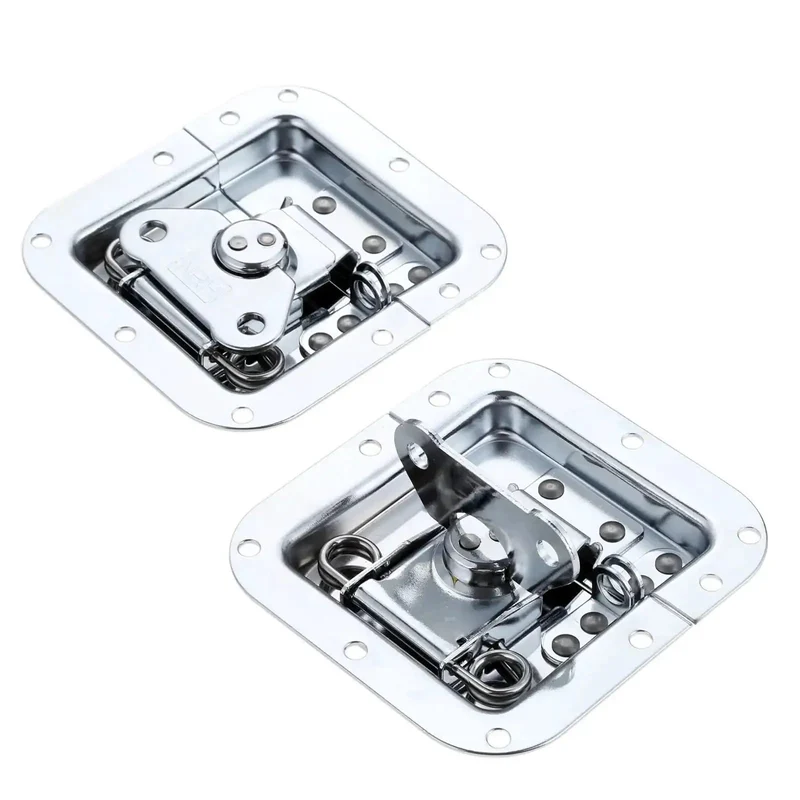 Beefy Steel Gate Lock Hasp Latch Hardware Fitting Featuring Solid Dead Bolt Mechanism Perfect For Securing Fence Shed And Barn Doors Heavy Duty Build Handles Rough Treatment Without Breaking Down
