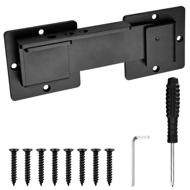 Heavy Duty Aluminum Flip Gate Lock Built Different Security Quick Snap Clasp Hassle Free Install Kit Includes Wrench Screws Adjustable Fit For Sheds Barn Doors And More