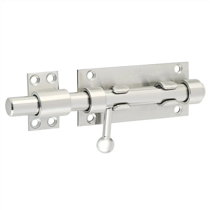 Built Tough Gate Latch Lock For Wooden Fence And Backyard Entry Featuring Brushed Nickel Stainless Steel Build Smooth Swing Motion And Easy Pull Handle For Total Yard Peace Of Mind