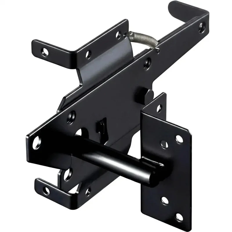 Heavy Duty Carbon Steel Fence Gate Latch Featuring Weather Resistant Coated Finish For Secure Wood And Vinyl Fences Hella Tough Outdoor Yard Security No Sweat Setup