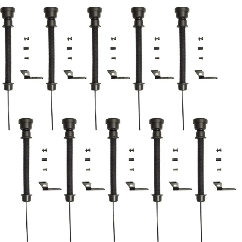 Tough As Nails Matte Plastic Pull Gate Latch For Wooden Fences And Metal Gates With No Sweat Outdoor Yard Entry Hardware Easy Upgrade Backyard Walkway Closure Kit Pack Of Ten