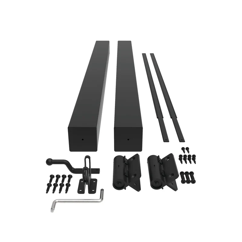 Top Shelf 36 Inch Aluminum Pool Fence Gate Kit With Rugged Hinges And Solid Hardware Slick Matte Black Finish Easy As Pie Install For Secure Backyard Perimeter