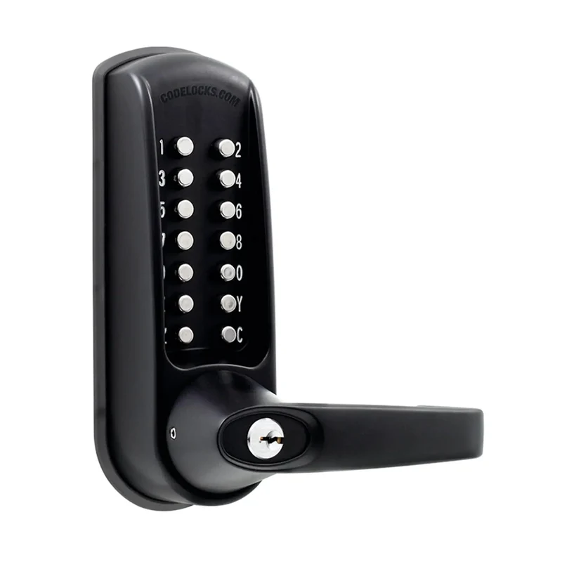 Heavy Duty Gate Lock Kit With CL610 Keyless Entry And Marine Grade Finish Rock Solid Mortise Latch Built Like A Tank For High Traffic Metal Gates Drop In Ready Includes Complete Mounting Hardware