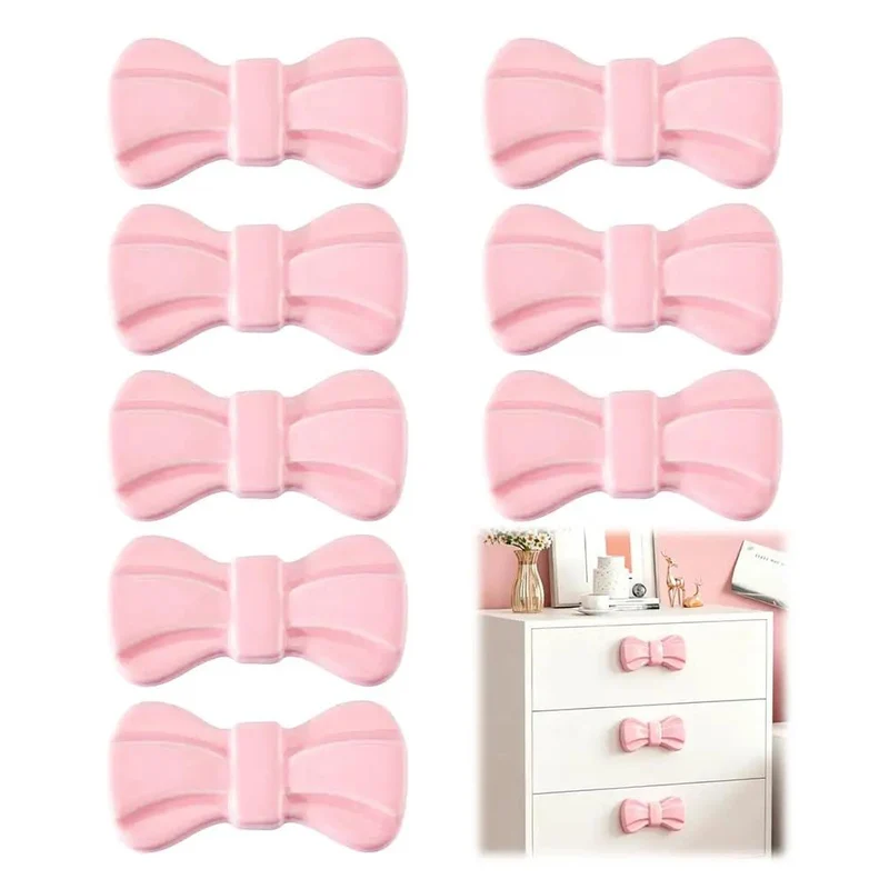 Top Tier Pink Bow Ceramic Cabinet Knobs And Decorative Drawer Pulls With Mounting Screws For Single Hole Furniture Updating That Chic Coquette Vibe That Truly Hits Different Daily
