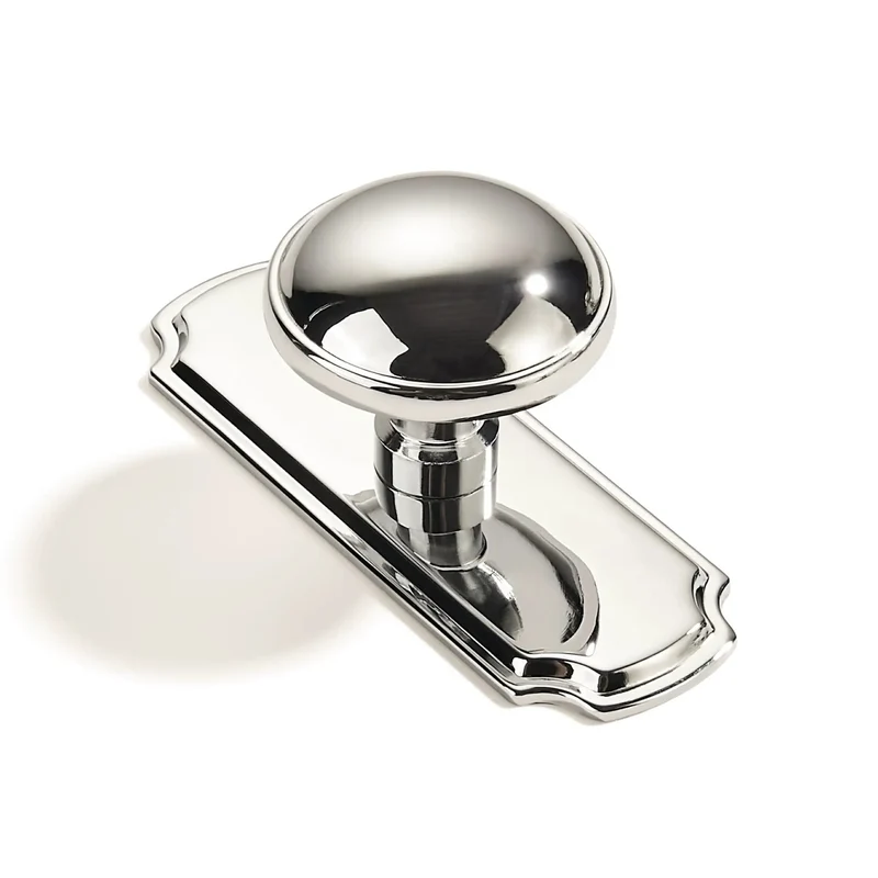 Hella Durable 2 Pack Polished Nickel Cabinet Knobs With Backplates, Solid Zinc Alloy Build, 2.8 Inch Long, Zero Fuss Upgrade For Kitchen Drawers, Top Shelf Bathroom Hardware That Really Checks Boxes