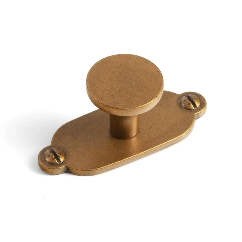 Premium Antique Brass Cabinet Knobs Paired With Elegant Oval Backplates 6 Pack Straight Up Vintage Farmhouse Hardware To Seriously Level Up Your Cabinetry Setup