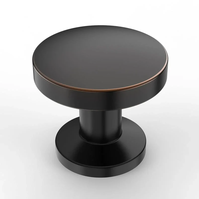 2 Pack Slick Oil Rubbed Bronze Cabinet Knobs For Kitchen Cabinets And Bathroom Vanities Top Notch Solid Metal Handles Rust Proof Heavy Duty No Sweat Install Killer Home Upgrade