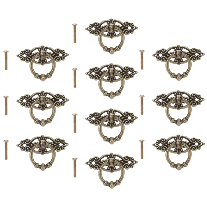 Gotta Love The Vintage Charm On These Antiqued Brass Cabinet Pulls Super Tough Zinc Alloy Drawer Handles To Spruce Up Your Home And Kitchen Solid Build Ten Piece Set Includes Screws