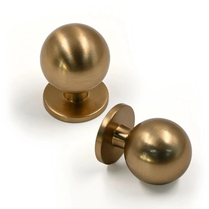 30 Pack 1 Inch Round Solid Ball Cabinet Knobs In Rich Champagne Bronze Finish Designed For Kitchen And Bathroom Drawer Pulls Delivering A Tight Fit And Dead Simple Setup With Zero Sweat Required