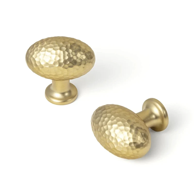 Top Shelf Champagne Bronze Cabinet Knobs With A Hammered Oval Dome And Soft Metallic Luster Gives Your Space A Real Deal Modern Twist Perfect For Updating Kitchen Drawers And Furniture Arrives In A Quick Six Pack Bundle