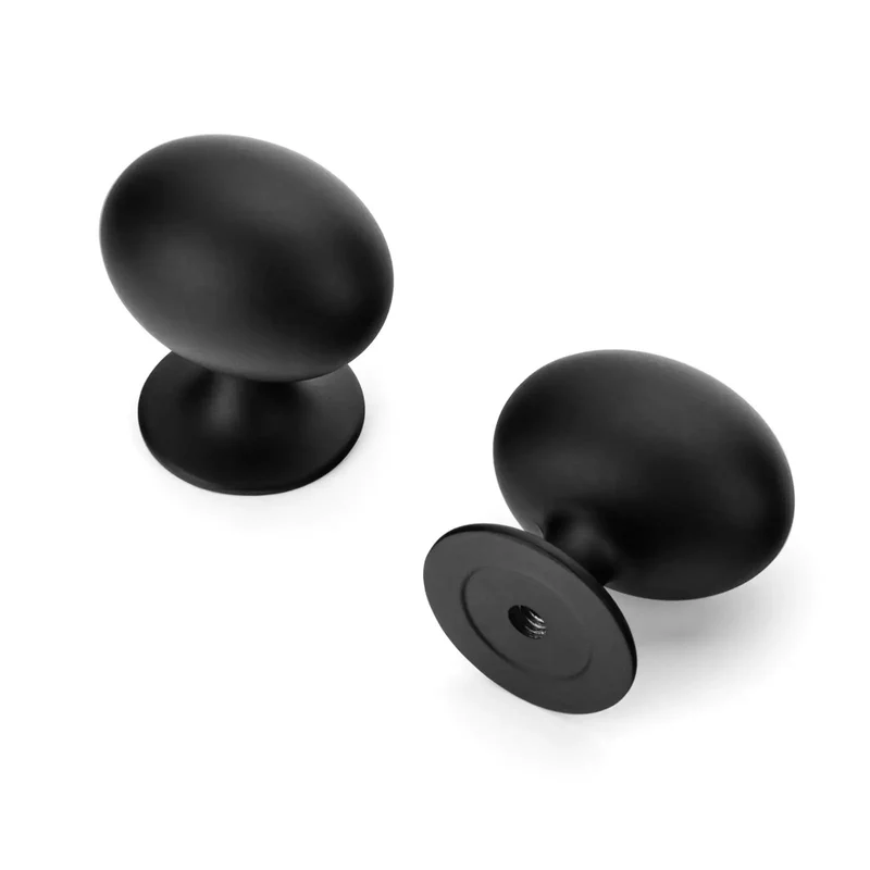 Legit Heavy Duty Matte Black Cabinet Knobs And Drawer Handles 5 Pack Solid Aluminum Pulls Smooth Edges No Brainer Setup Kitchen Cupboard Hardware Upgrade Project