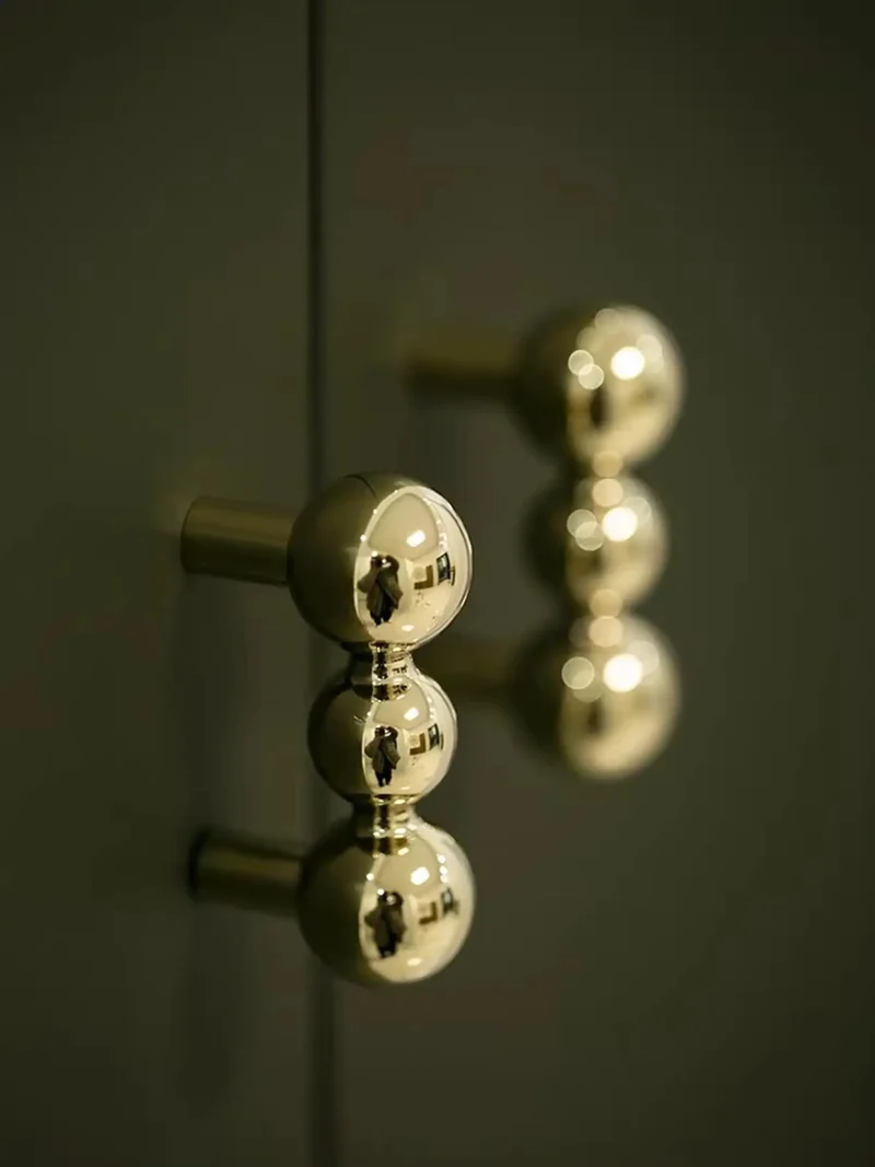 Heavy Duty Solid Brass Cabinet Knob With A Slick Single Hole Design And Top Shelf Modern Hardware Upgrade For Kitchens Cupboards Wardrobes And Bedroom Furniture
