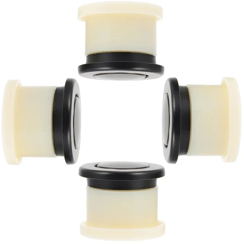 Super Sleek Four Pack Retractable Spring Loaded Cabinet Knobs Concealed Drawer Pulls Hidden Furniture Handles Embedded Zinc Alloy Cabinet Handles Smooth Glide Operation Straight Up Safe For Kids And Pets