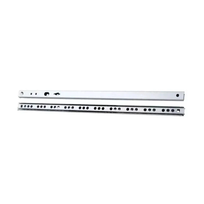 Pro Grade 2Pc 17Mm Wide Drawer Slides Zero Friction Glide Tracks Run 8In To 17In Heavy Duty Steel Construction Built Like A Tank Full Extension Access Perfect For Kitchen Cupboards Easy Two Way Setup For A Hassle Free Furniture Upgrade