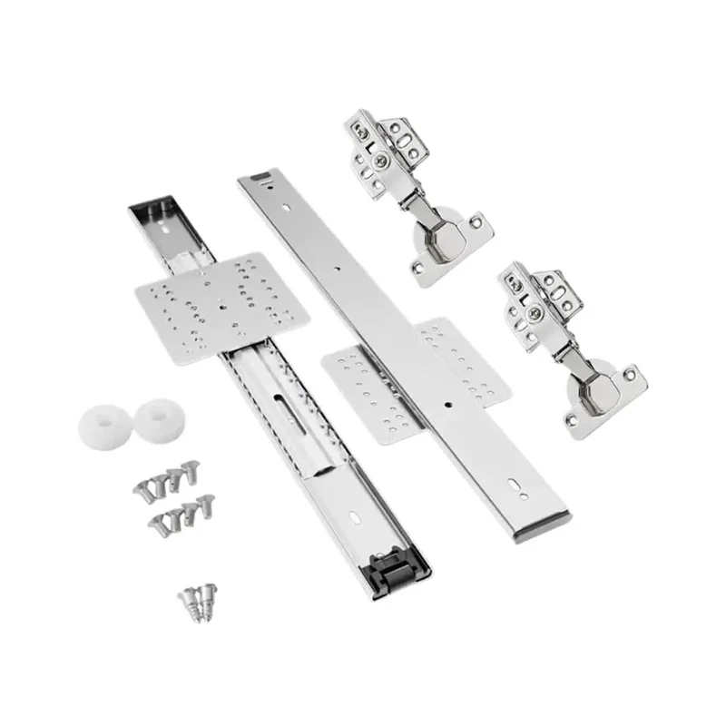 Heavy Duty Side Mounted Ball Bearing Drawer Slides Silent Easy Glide Telescopic Folding Cabinet Insert With Full Extension Roomy Access Cold Rolled Steel Built Tough For Daily Grind At Twenty Inches
