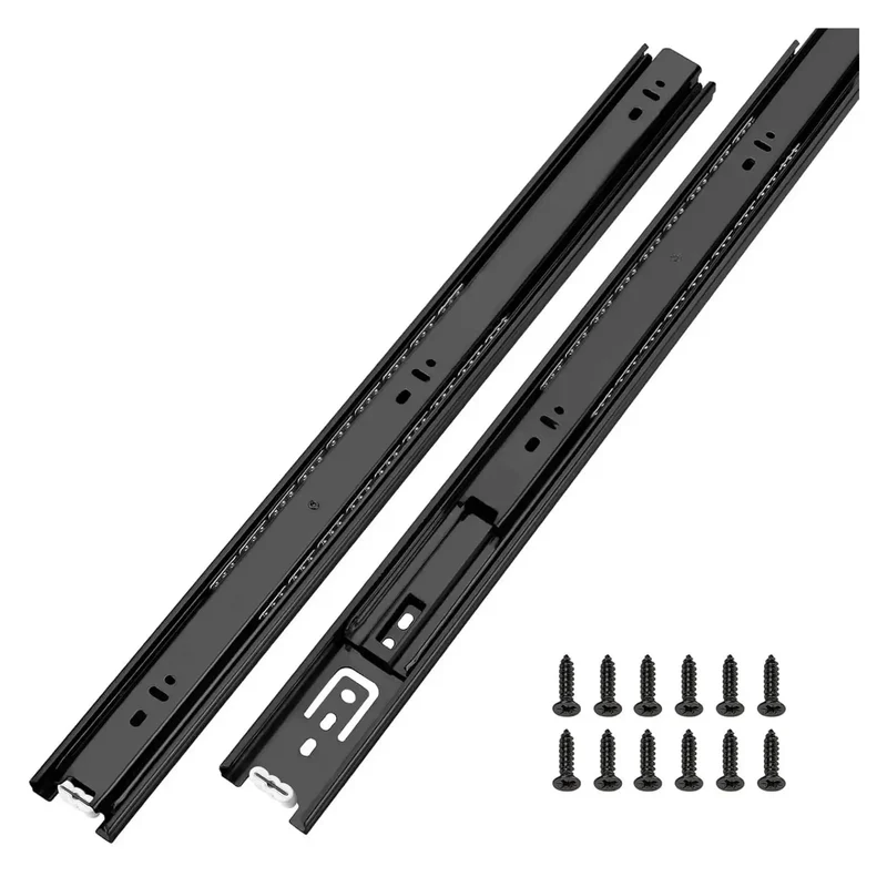 Premium Side Mounted Ball Bearing Drawer Slides 12 Inch Full Extension Steel Hardware For Cabinets Dressers Smooth As Butter Glide With Built Like A Tank Durability