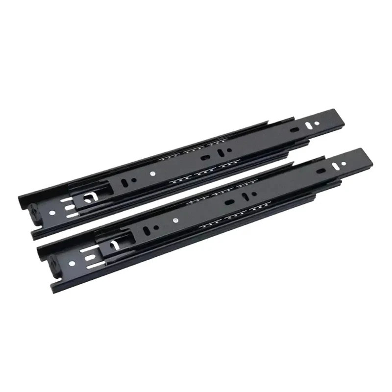 Built Tough Heavy Duty Side Mounted Ball Bearing Drawer Slides Silent Hydraulic Damping Three Section Cabinet Hardware Smooth As Butter Full Extension 12 Inches